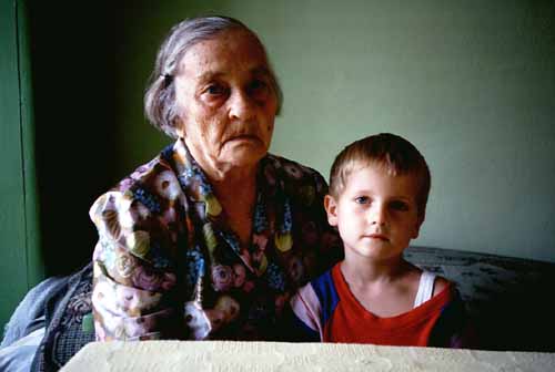 Maria Denk mit Enkel Gerd